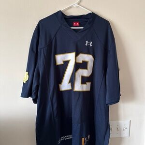 Under Armour Dark Blue Men's Jersey with Gold Accents